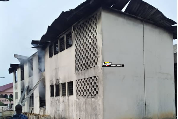 EC’s office ravaged by fire in Accra - Ghanas Online